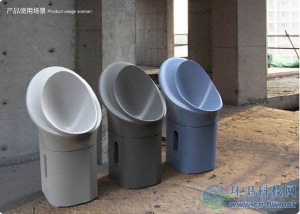 圖為可循環(huán)利用尿激酶的模塊化、移動式建筑工地小便桶設(shè)計圖。